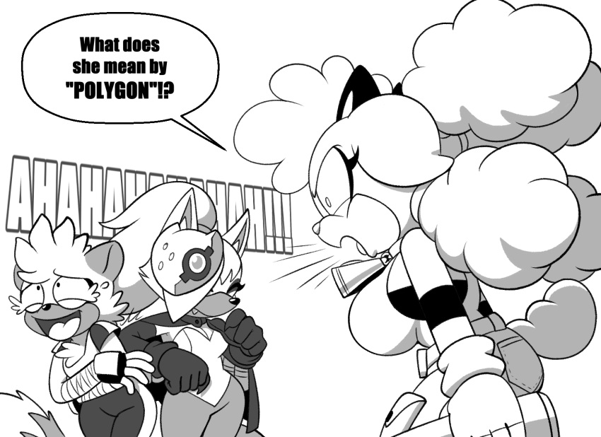 anthro big_breasts bovid breasts canid canine canis caprine cleavage clothed clothing female group hi_res idw_publishing lanolin_the_sheep_(sonic) lemur mammal mask omegasunburst primate sega sheep sonic_the_hedgehog_(comics) sonic_the_hedgehog_(idw) sonic_the_hedgehog_(series) strepsirrhine tangle_the_lemur trio whisper_the_wolf wolf