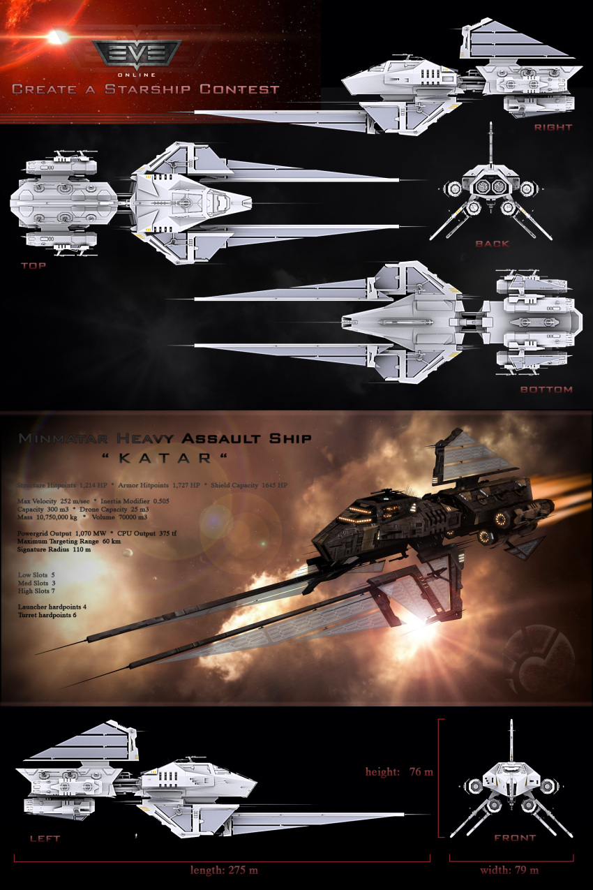 1other 3d absurdres ambiguous_gender assault_ship_(eve_online) cannon commentary concept_art copyright_name cruiser_(eve_online) english_text eve_online flying from_above from_behind from_below from_side highres logo military military_vehicle minmatar_republic_(eve_online) multiple_views nebula original outdoors realistic reference_sheet rene-jansen science_fiction size_comparison solar_panel space spacecraft star_(sky) tech_2_ship_(eve_online) thrusters turret vehicle_focus