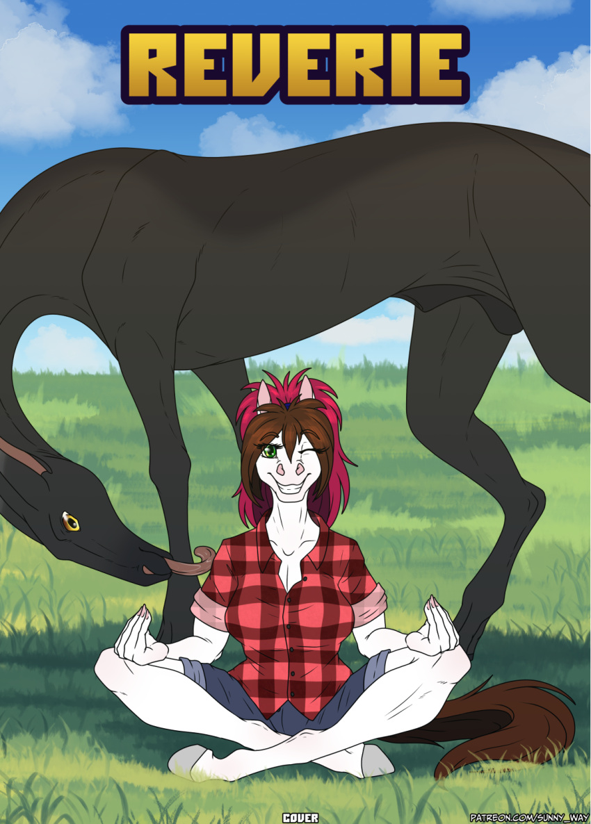 anthro comic digital_media_(artwork) equi equid equine equis_universe exclusive female hi_res horse male mammal nsfw_comic reverie slightly_chubby smile sunny_way vectarion webcomic