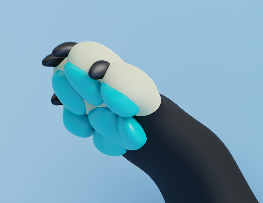 3d_(artwork) 4k ambiguous_gender anthro black_claws black_paws blender_(software) blue_pawpads canid canine claws digital_media_(artwork) fox hi_res mammal mango_fox pawpads paws simple_background solo white_paws