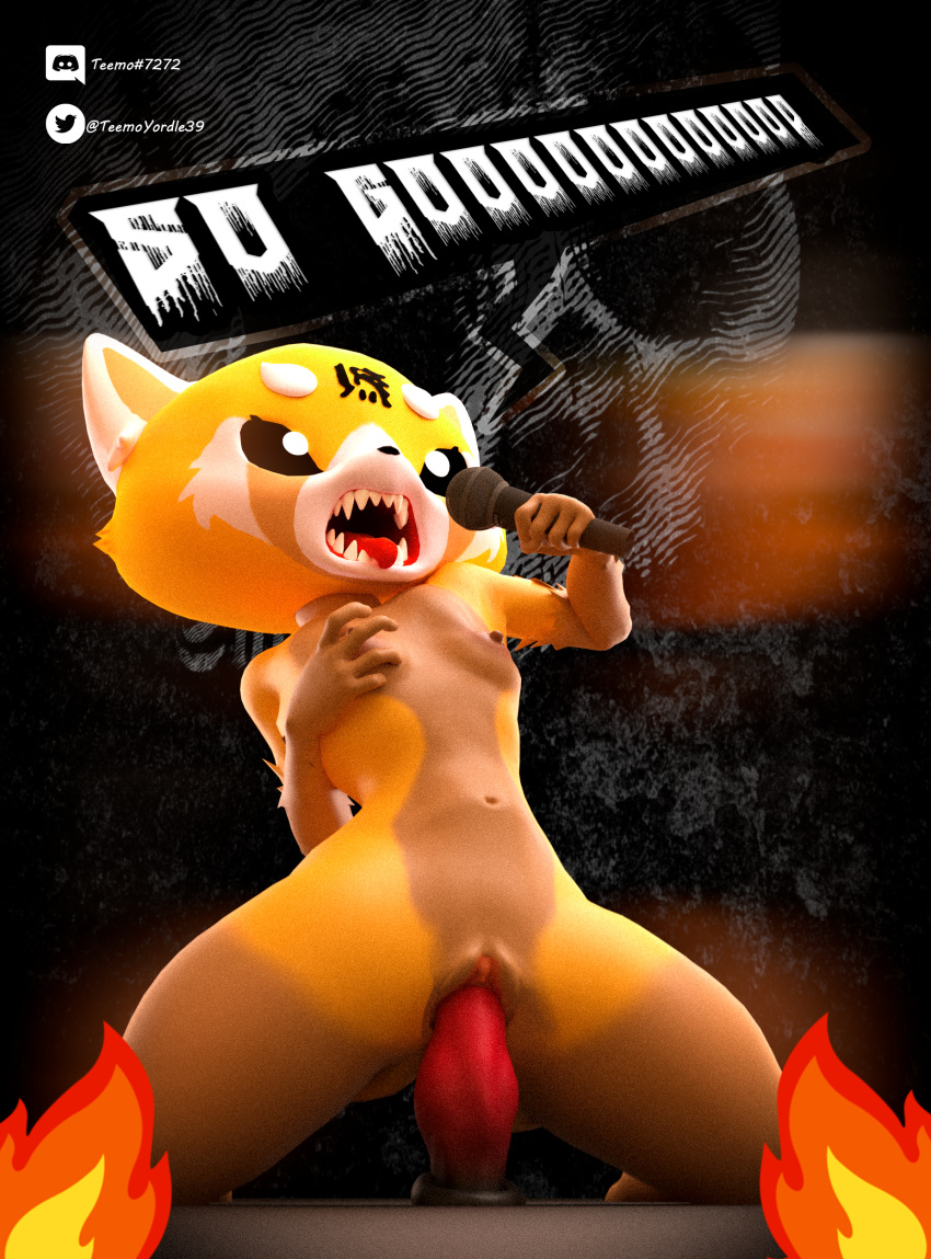 absurd_res aggressive_retsuko ailurid anthro breasts dildo dildo_in_pussy dildo_insertion emoji female genitals hi_res mammal masturbation metal mini_comic penetration pussy red_panda retsuko sanrio sex_toy sex_toy_in_pussy sex_toy_insertion singing solo teemoty thick_thighs vaginal vaginal_penetration