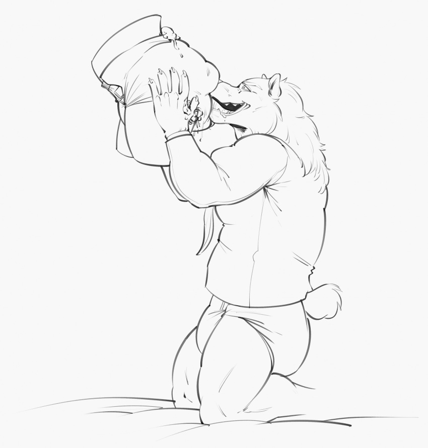 anthro bear blowout bodily_fluids brown_bear clothed clothing diaper diaper_on_penetratable_sex_toy diaper_on_sex_toy diapered_sex_toy feces genital_fluids grizzly_bear hair hi_res kneeling kuruk_(character) leaking_diaper leaking_feces licking_sex_toy male mammal mane mane_hair messy_diaper necktie partially_clothed penetrable_sex_toy saliva scat sex_toy shirt sloppy snoofing soiled_diaper soiling solo topwear urine ursine used_diaper wearing_diaper wet_diaper wetting yeenyeenmike