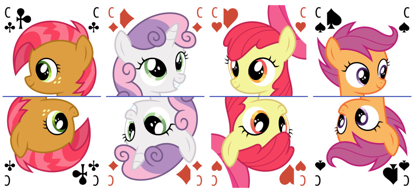 2023 absurd_res accessory apple_bloom_(mlp) babs_seed_(mlp) blue_hair bow_ribbon card cutie_mark_crusaders_(mlp) earth_pony equid equine female feral freckles friendship_is_magic green_eyes grin group hair hair_accessory hair_bow hair_ribbon hasbro headshot_portrait hi_res horn horse mammal multicolored_hair my_little_pony orange_body orange_eyes parclytaxel pegasus pink_hair playing_card playing_card_template pony portrait purple_eyes red_hair ribbons scootaloo_(mlp) simple_background smile smiling_at_viewer sweetie_belle_(mlp) tarot_card two_tone_hair unicorn white_background white_body wings yellow_body