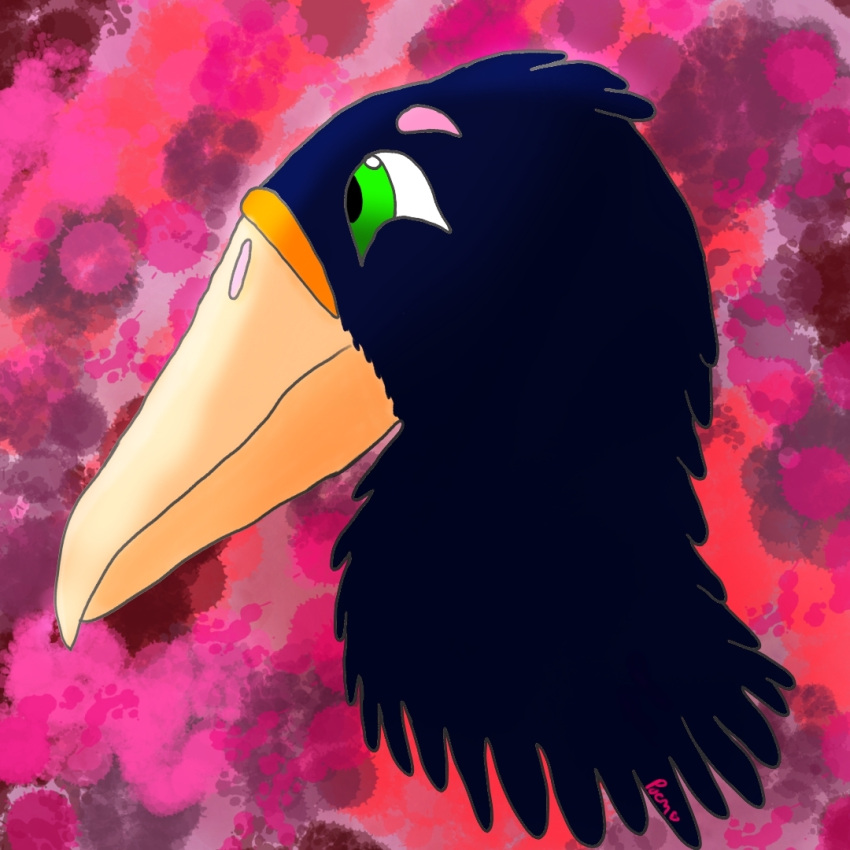 ambiguous_gender anthro avian bird headshot_portrait invalid_tag poem_art_corner portrait solo