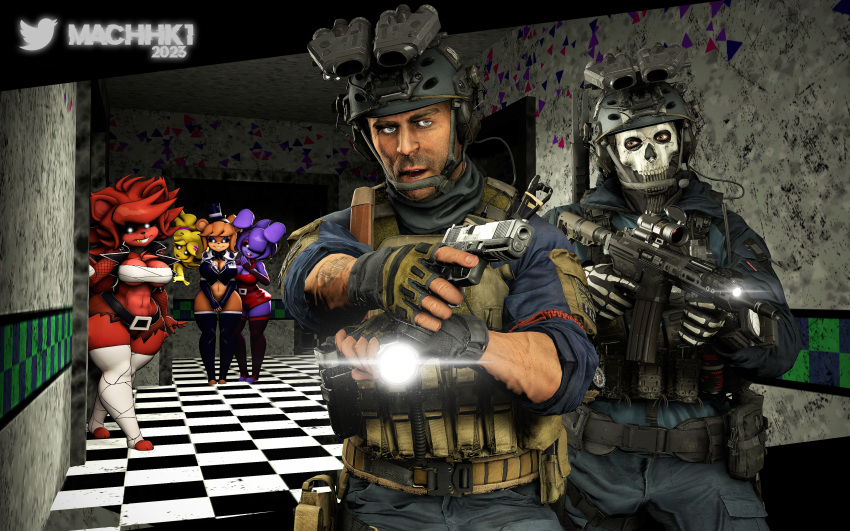 16:10 absurd_res activision animatronic anthro bonfie_(cryptia) bulletproof_vest call_of_duty call_of_duty:_modern_warfare_2 cally3d chiku_(cryptia) cryptiacurves darker environment female fexa_(cryptia) five_nights_at_freddy's five_nights_in_anime fnia freddy_(fnaf) frenni_(cryptia) group gun hi_res human light lighting machhk1 machine male mammal mw2 pizzeria ranged_weapon robot scottgames sfw surgical_operation text weapon widescreen