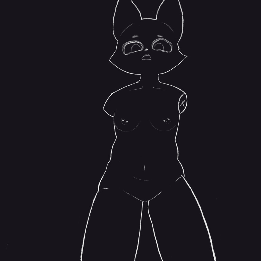 2023 :o anthro aroused biped bodily_fluids bottomless breasts canid canine canis clothed clothing detachable detachable_limbs disability erect_nipples exhibitionism eye_contact foreskin fox genitals girly hi_res hollow_eyes line_art looking_at_another looking_at_viewer looking_down luna_c male mammal monochrome navel nipple_piercing nipples nude nude_anthro nude_male open_mouth penis piercing plantigrade presenting pubes simple_background skinny small_breasts snout solo solo_focus standing teeth teeth_showing topless topless_male uncircumcised_penis