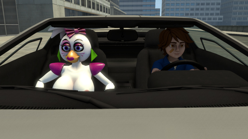 16:9 3d_(artwork) age_difference anthro avian bird car chicken delorean digital_media_(artwork) female five_nights_at_freddy's five_nights_at_freddy's:_security_breach furrypornenjoyer galliform gallus_(genus) glamrock_chica_(fnaf) gregory_(fnaf) inside_car male male/female phasianid public scottgames source_filmmaker steel_wool_studios vehicle widescreen young younger_male