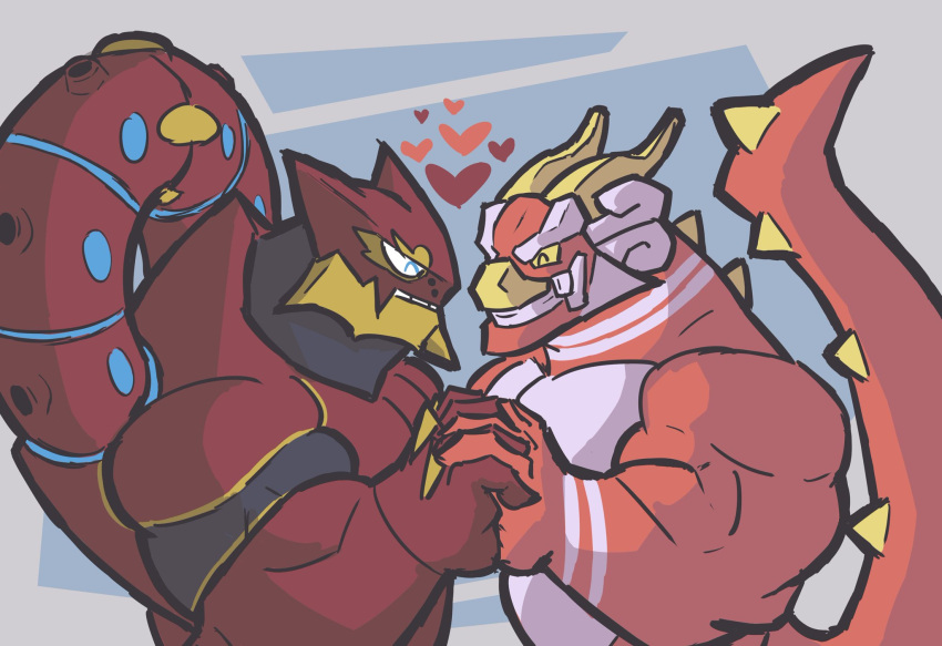 &lt;3 2023 anthro anthrofied generation_6_pokemon hi_res horn king_of_red_lions legendary_pokemon living_machine living_vehicle machine male male/male muscular muscular_male nintendo pokemon pokemon_(species) tagme tail vehicle volcanion zekrenard