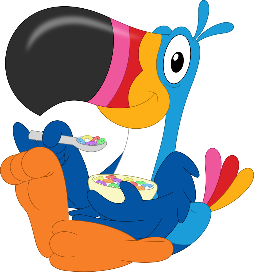 2020 absurd_res alpha_channel avian bird froot_loops hi_res kellogg's looking_at_viewer male mascot porygon2z simple_background sitting smile smiling_at_viewer solo toucan toucan_sam transparent_background