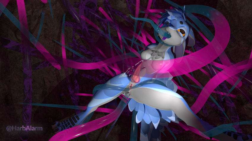 3d_(artwork) 3d_background 4_ears absurd_res ahegao all_the_way_through anal anal_penetration anal_threading anthro anus arms_tied avali avali_underfluffies avian blender_(software) blender_cycles blue_body blue_feather_hair blue_feathers bodily_fluids bound breasts cave cum cum_in_ass cum_inside cum_while_penetrated digital_media_(artwork) ejaculation eldritch_abomination ensnared erection eye_roll feathered_wings feathers genital_fluids genitals harbalarm herm hi_res huge_filesize intersex looking_pleasured multi_ear nude penetration penis pinned pinned_arms pussy sex spread_legs spreading tentacle_around_ankle tentacle_around_arm tentacle_around_leg tentacle_around_penis tentacle_around_waist tentacle_cave tentacle_from_mouth tentacle_in_ass tentacle_penetration tentacle_sex tentacles tentacles_on_herm tholin_(character) threaded_by_tentacle tongue tongue_out translucent translucent_tentacles trapped underfluffies winged_arms wings