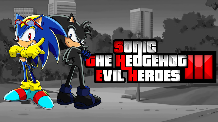 4k_resolution absurd_res anthro dark_the_hedgehog duo edgy eulipotyphlan fan_character hedgehog hi_res male male/male mammal sega shadonic_the_edgehog_(artist) sonic_the_hedgehog sonic_the_hedgehog_(series) sonic_the_hedgehog_evil_heroes wallpaper