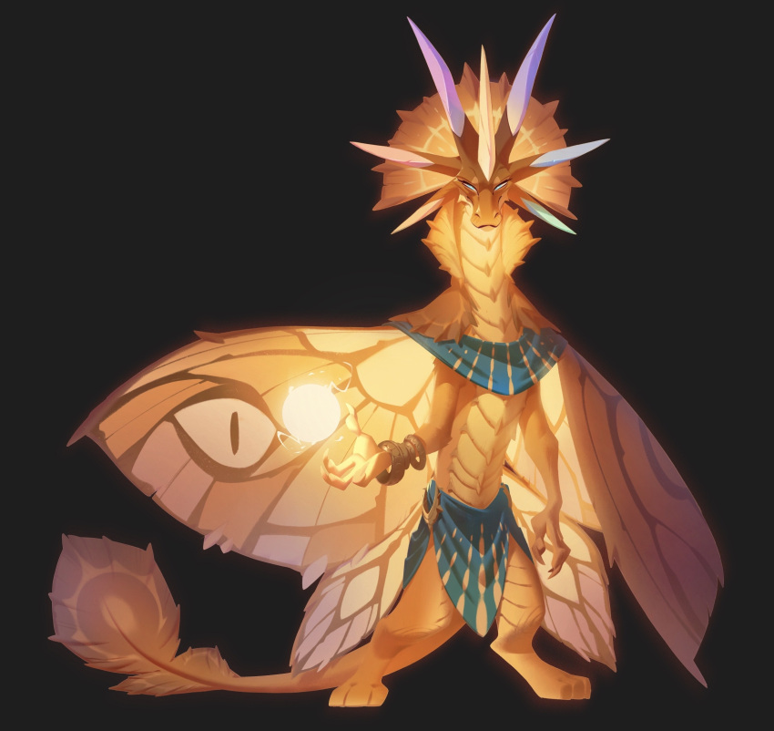 6_horns absurd_res ambiguous_gender anthro digitigrade dollightful_(copyright) dragon hi_res horn insect_wings khepri_(dollightful) magic_user multi_horn nicholas_kole solo tail wings