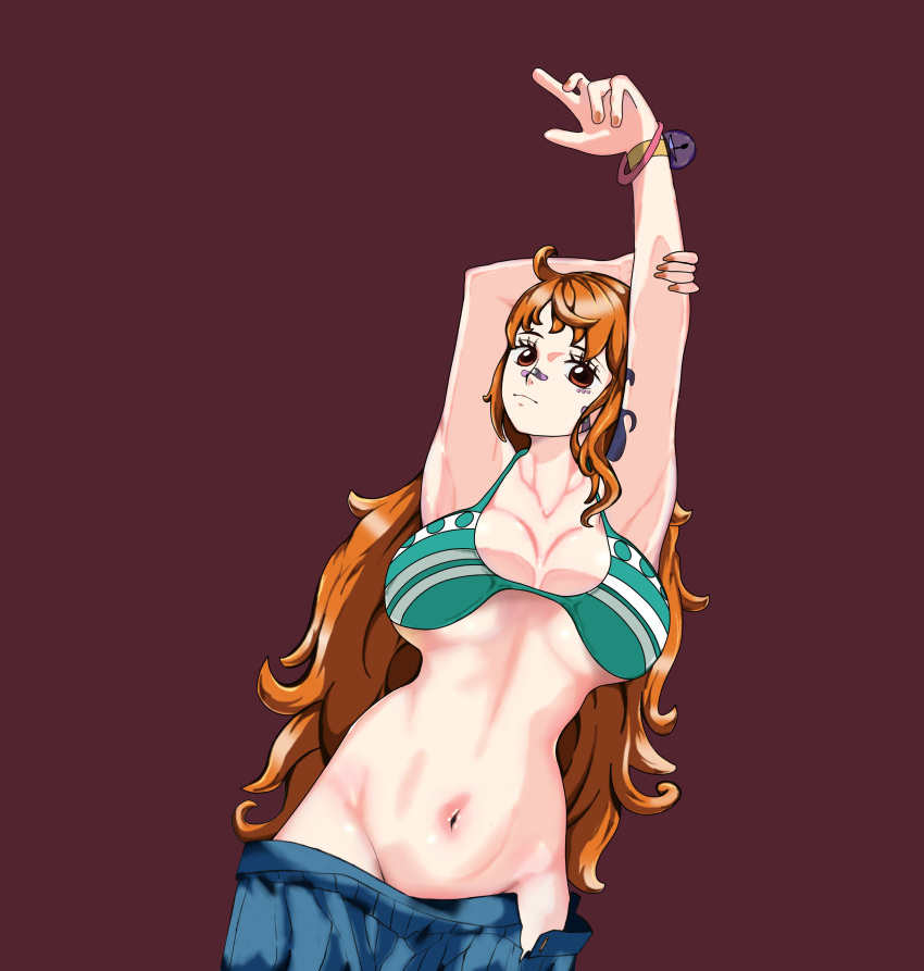 1girl absurdres dress highres long_hair nami_(one_piece) one_piece one_piece_treasure_cruise smile solo