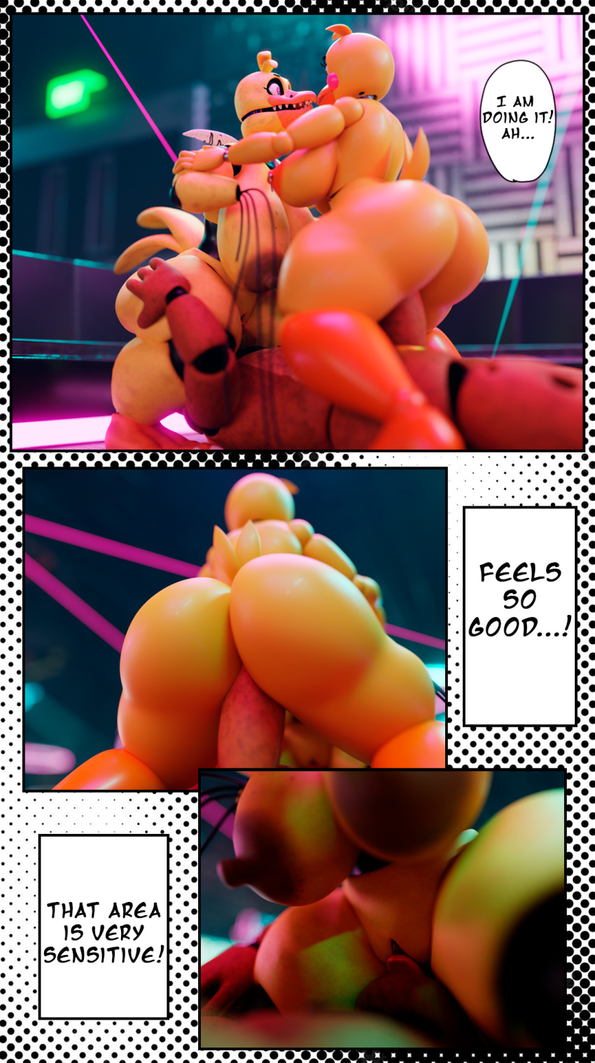 3d_(artwork) animatronic anthro anthro_on_anthro avian bear big_breasts big_penis bird bisexual breasts brown_body chicken cunnilingus detailed_background digital_media_(artwork) erection faceless_character faceless_male fangs female female/female female_penetrated five_nights_at_freddy's five_nights_at_freddy's_2 galliform gallus_(genus) genitals group group_sex hi_res interspecies machine male male/female male_penetrating male_penetrating_female mammal nipple_piercing nipples open_mouth oral penetration penile penile_penetration penis penis_in_pussy phasianid piercing pussy reverse_spitroast robot scottgames sex teeth tenshi_ai thick_thighs threesome tongue tongue_out toy_chica_(fnaf) trio vaginal vaginal_penetration withered_chica_(fnaf) withered_freddy_(fnaf) yellow_body