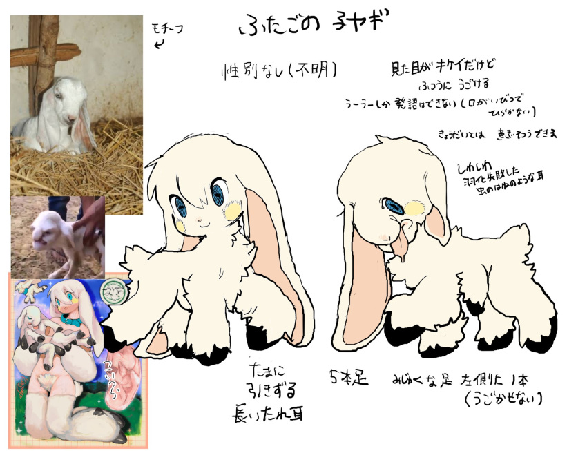 ambiguous_gender bovid caprine damascus_goat dayohiko feral goat hi_res japanese_text mammal solo text translation_request