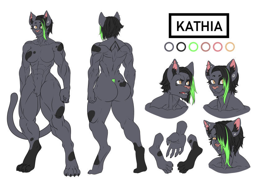 absurd_res animal_humanoid anthro cat_humanoid danglebat felid felid_humanoid feline feline_humanoid female fycroh hi_res humanoid kathia_(danglebat) liltaiga4 mammal mammal_humanoid model_sheet