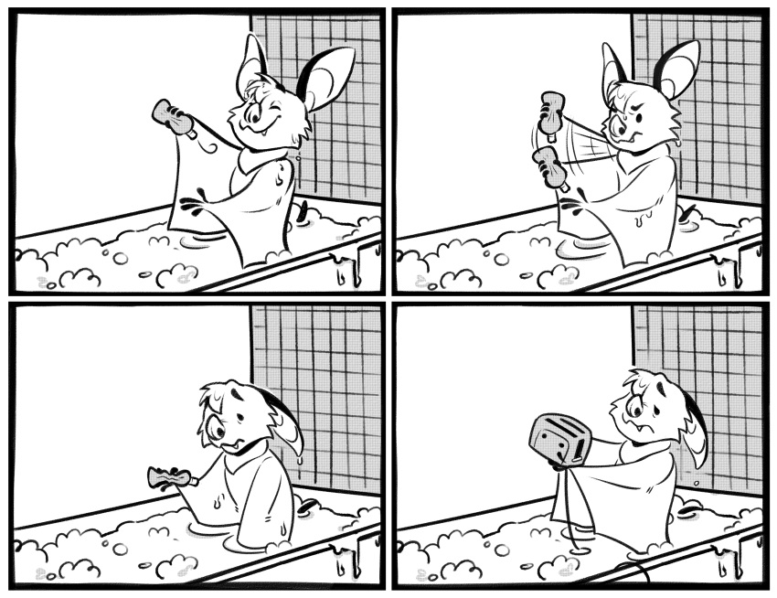 absurd_res anthro bat border comic comic_panel dan_(danglebat) danglebat hi_res humor implied_suicide joke kristalkarma male mammal monochrome sad solo white_border