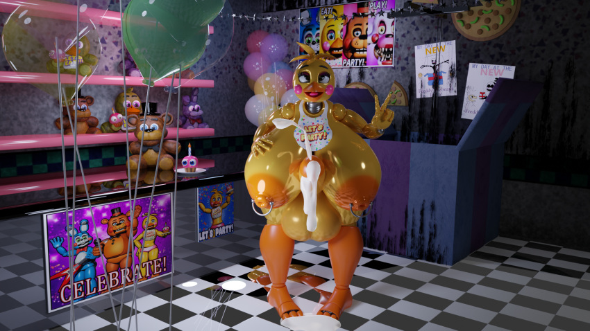 16:9 2023 3d_(artwork) ahegao animatronic anonymousfm anthro avian balls beak big_balls big_breasts big_penis bird blender_(software) blush bodily_fluids breasts chicken clothing cum digital_media_(artwork) erection excessive_cum excessive_genital_fluids five_nights_at_freddy's five_nights_at_freddy's_2 galliform gallus_(genus) genital_fluids genitals gesture hand_on_breast herm hi_res huge_balls huge_breasts huge_penis humanoid_genitalia humanoid_penis hyper hyper_balls hyper_breasts hyper_genitalia hyper_penis intersex leaking_cum looking_pleasured machine makeup nipple_piercing nipples nude open_mouth penis phasianid piercing robot scott_cawthon scottgames smile solo tongue tongue_out toy_chica_(fnaf) v_sign widescreen yellow_body