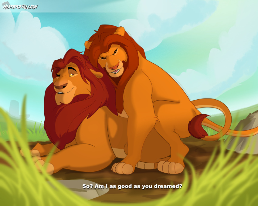 anal disney father_(lore) felid hi_res incest_(lore) lion male male/male mammal misterstallion mufasa pantherine parent_(lore) sex simba_(disambiguation) son_penetrating_father the_lion_king