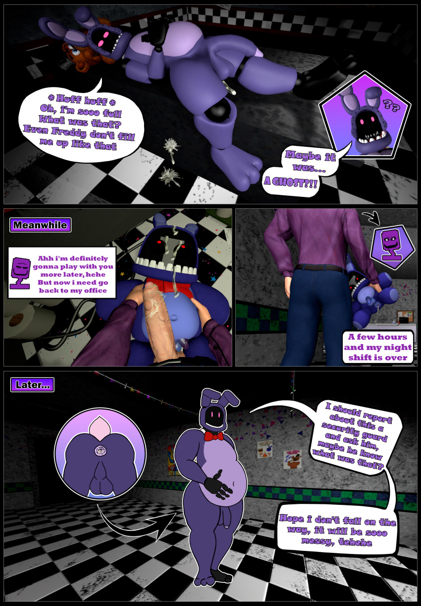 2d_(artwork) 3d_(artwork) absurd_res after_sex animatronic anthro anus balls belly big_belly bodily_fluids bow_tie butt comic cum cum_from_ass cum_in_ass cum_inflation cum_inside cum_on_face digital_media_(artwork) duo english_text five_nights_at_freddy's five_nights_at_freddy's_2 genital_fluids genitals hi_res inflation lagomorph leporid machine male male/male mammal nsg_editor nude penis plushie plushophilia rabbit robot scottgames sex solo source_filmmaker text voodoo voodoo_doll voodoo_penetration voodoo_sex withered_bonnie_(fnaf)