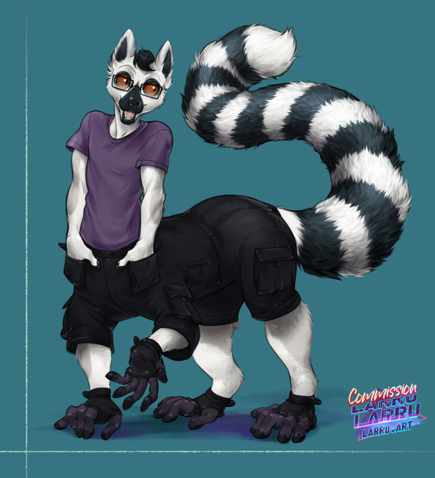 clothed_taur furgonomics hi_res larru-larru lemur lemur_taur mammal prehensile_feet primate ring-tailed_lemur strepsirrhine taur