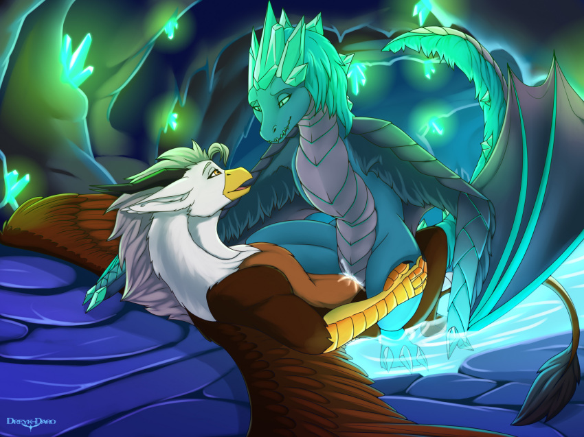 auroth_the_winter_wyvern avian beak blue_body blue_fur blue_scales cowgirl_position crystal dota dragon dreyk-daro duo eye_contact feathered_wings feathers female feral feral_on_feral feral_penetrated feral_penetrating feral_penetrating_feral from_front_position fur furred_dragon genitals gryphon hi_res horn interspecies looking_at_another male male/female mythological_avian mythology on_bottom on_top penetration penile penile_penetration penis_in_pussy pussy scales scalie scuted_arms scutes sex vaginal vaginal_penetration winged_arms wings