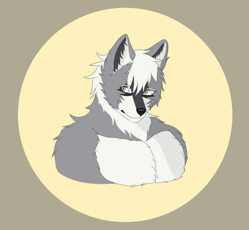 anthro canid canine canis daiki_(oc) grey_body hi_res icon lycan_oskari male mammal solo wolf