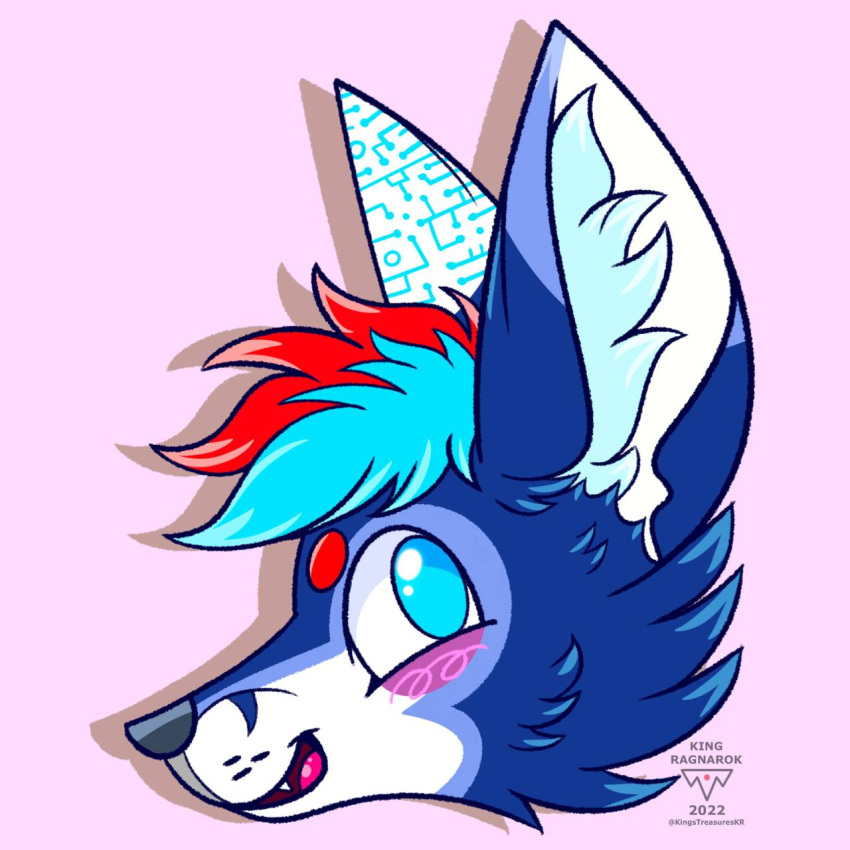 2d anthro artforsale blue canid canine commissionsopen digital_media_(artwork) eyestrain fennec fox furry furryart furryfandom hi_res invalid_tag kingstreasures male mammal neon