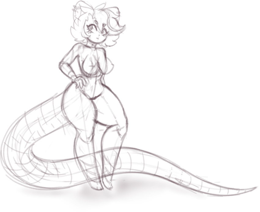 anthro big_tail female freckles hi_res huge_tail hyper hyper_tail long_tail mammal mouse murid murine nude piercing pixxibunny rat rodent rough_sketch sketch skinny_tail solo tail tiramisu_(pixxibunny)
