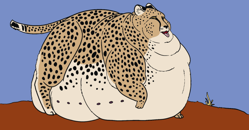 baby_mobile blobby cheetah degen_gulch fat_cheeks fat_female fat_rolls felid feline female feral mammal obese overweight tail