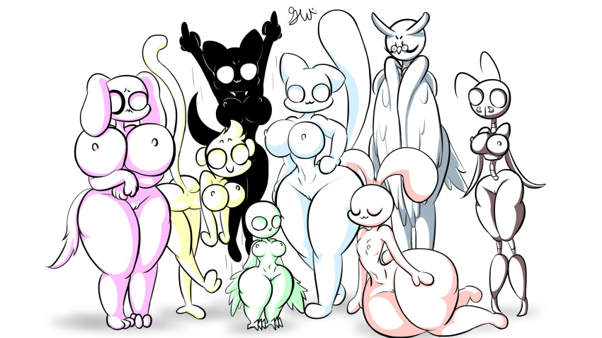 16:9 2023 ant antennae_(anatomy) anthro arm_under_breasts arthropod avian bent_over big_breasts big_butt big_ears bird black_body black_fur bottom_heavy breasts bubble_butt butt canid canine canis covering covering_self curvy_figure digital_drawing_(artwork) digital_media_(artwork) domestic_cat domestic_dog eyes_closed eyewear feathered_arms feathers felid feline felis female flat_chested floppy_ears fluffy fluffy_tail fur genitals gesture glasses gloryworm group group_photo hand_on_hip hand_on_own_hip haplorhine hi_res hourglass_figure huge_breasts huge_thighs hymenopteran insect lagomorph leaning leaning_forward leporid long_ears long_tail looking_at_viewer mammal mandibles middle_finger mitten_hands monkey navel nipples nude oio_ant_(gloryworm) omo_pupper_(gloryworm) ouo_sonbon_(gloryworm) ovo_kakapo_(gloryworm) owl owo_whatziss_(gloryworm) paws primate pussy rabbit shadow shadow_creature short_tail signature silhouette simple_background sitting small_waist smile tail thick_thighs toony uvu_astra_(gloryworm) uwu_hewwo_(gloryworm) voluptuous white_background white_body white_feathers white_fur white_skin wide_hips widescreen wow_mom_(gloryworm) yellow_body yellow_fur