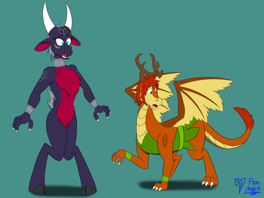 absurd_res activision cynder dragon duo elora faun female hi_res penmark25 spyro_the_dragon switch_(disambiguation)