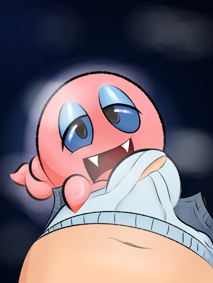 absurd_res ambiguous_gender bedroom_eyes blue_eyes boo_(mario) bottomwear bulge bulge_under_clothes clothing cung duo fangs female first_person_view ghost hi_res human looking_at_viewer looking_down_at_partner makeup male male/female mammal mario_bros mascara narrowed_eyes nintendo pants seductive smile spirit teeth tenting underwear waddling_head