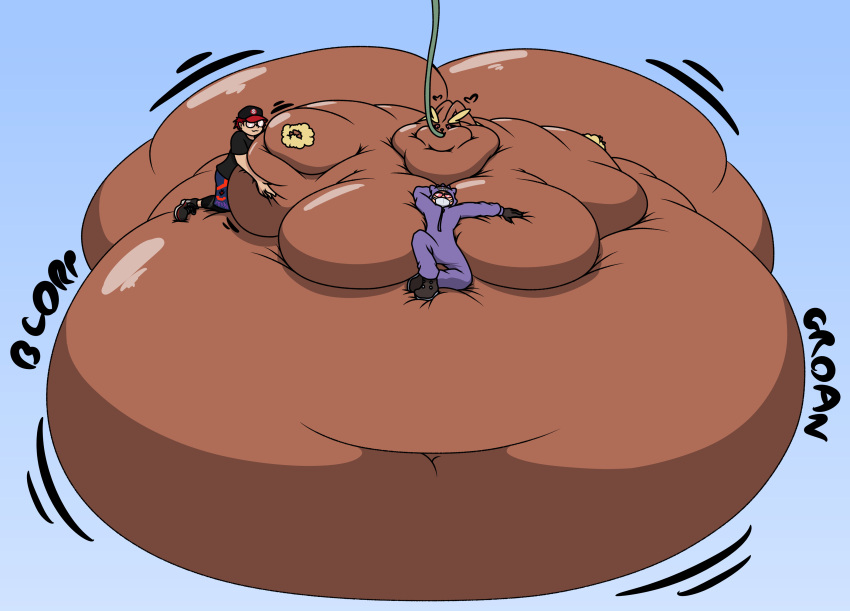 &lt;3 absurd_res anthro atomicsins belly belly_expansion big_belly big_breasts big_butt blorp breast_expansion breasts breasts_squish brown_body butt butt_expansion chubby_cheeks chubby_female deep_navel expansion female generation_4_pokemon group hi_res hose_in_mouth hose_inflation huge_breasts huge_butt human hyper hyper_belly hyper_breasts hyper_butt immobile inflation lopunny mammal morbidly_obese navel nintendo obese obese_female on_top_of_belly on_top_of_breasts overweight overweight_female pokemon pokemon_(species) rumbling_stomach sitting trio weight_gain