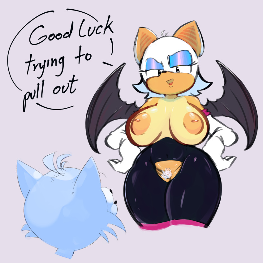 absurd_res age_difference anthro bare_breasts bat bat_wings canid canine duo edalv female fox hairy_pussy hi_res imminent_sex male male/female mammal membrane_(anatomy) membranous_wings miles_prower older_female rouge_the_bat sega sonic_the_hedgehog_(series) wings younger_male