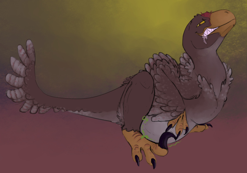 after_vore avian balaur belly bird dakotaraptor dinosaur dinosona dromaeosaurid hi_res invalid_tag reptile satisfied scalie theropod vore