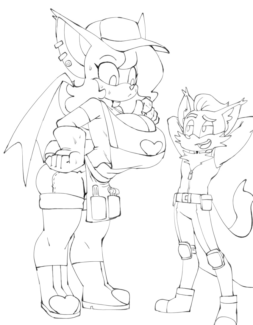 absurd_res age_difference anthro bat canid canine darkeros duo female fox hi_res male male/female mammal miles_prower older_female role_reversal rouge_the_bat sega sonic_the_hedgehog_(series) younger_male