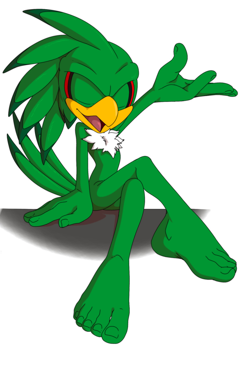 5_toes accipitrid accipitriform avian barefoot bird digital_drawing_(artwork) digital_media_(artwork) feet foot_ninja15 hi_res humanoid humanoid_feet jet_the_hawk male nude plantigrade sega solo sonic_riders sonic_the_hedgehog_(series) toes