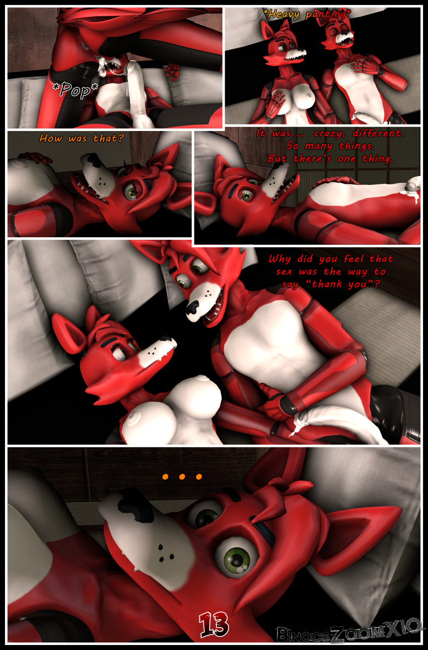3d_(artwork) absurd_res animatronic anthro balls binocszoomx10 bodily_fluids breasts butt canid canine crossgender cum cum_in_pussy cum_inside digital_media_(artwork) duo erection female female_penetrated fingers five_nights_at_freddy's fox foxy_(fnaf) genital_fluids genitals hair hi_res humanoid_genitalia humanoid_penis looking_at_viewer machine male male/female male_penetrating male_penetrating_female mammal nipples nude open_mouth penetration penis pussy robot scottgames selfcest sex shocked_expression smile source_filmmaker square_crossover vaginal vaginal_penetration