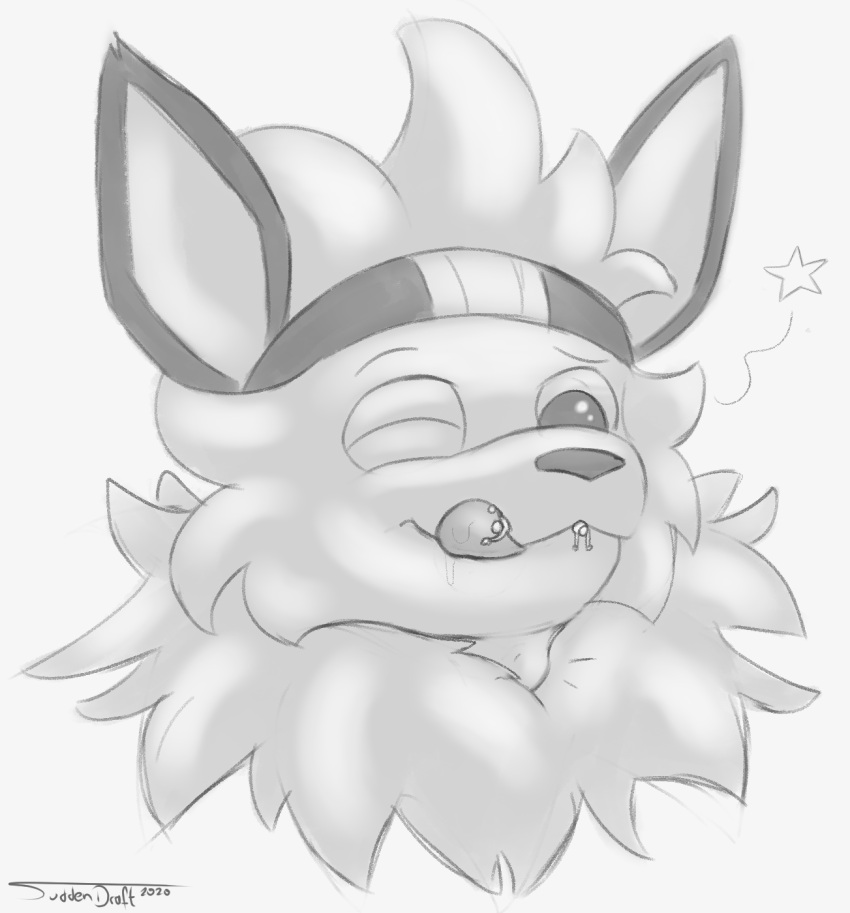 2020 bodily_fluids dripping eeveelution generation_1_pokemon greyscale headshot_portrait hi_res hugging_tongue human human_prey in_mouth jolteon male mammal micro_on_tongue monochrome neck_bulge nintendo on_tongue oral_vore pokemon pokemon_(species) pokemon_pred portrait saliva saliva_drip suddendraft swallowing vore