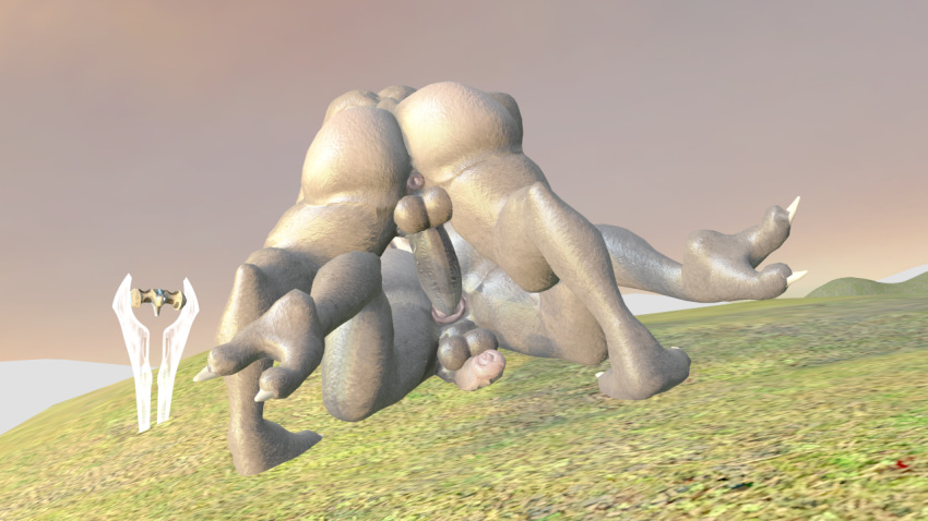 2023 2_toes 3d_(artwork) alien anal anal_penetration anthro anus balls big_butt big_penis butt clenched_feet clenched_toes digital_drawing_(artwork) digital_media_(artwork) digitigrade duo dusk energy_sword faceless_anthro faceless_character faceless_male feet from_behind_position genitals grass halo_(series) huge_butt light lying male male/male mammal melee_weapon microsoft nauiho penetration penis plant rear_view sangheili scenery sex source_filmmaker sunlight sword toes weapon weapon_on_ground xbox xbox_game_studios