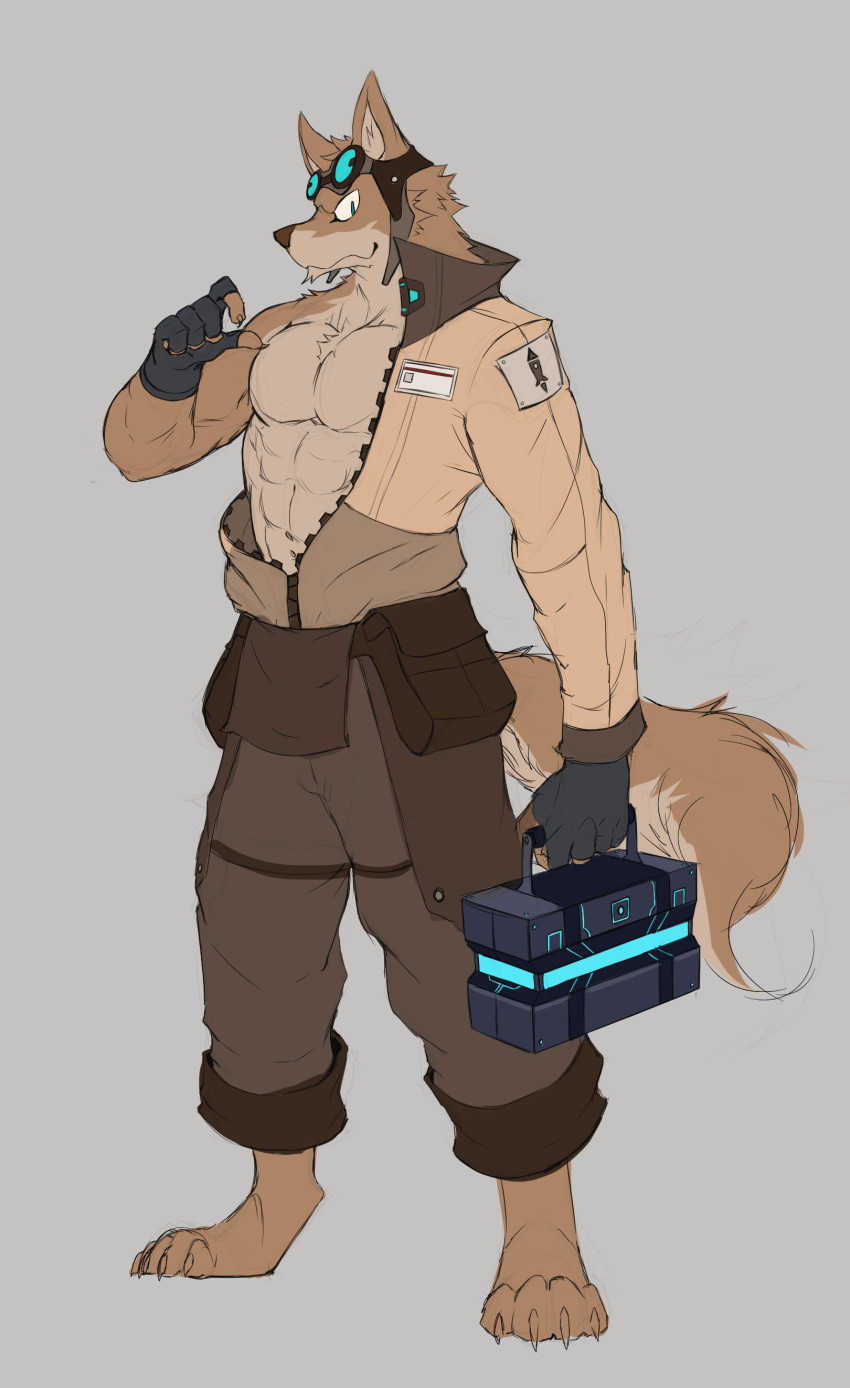 absurd_res builder canid canine canis cyberpunk hi_res machine male mammal wolf wolfanine