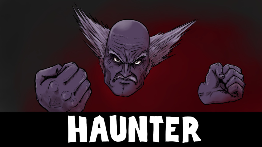 16:9 2020 5_fingers angry bald black_eyes colored digital_drawing_(artwork) digital_media_(artwork) english_text ergomancy eyebrows facial_hair feral fingers floating_hands floating_head fusion generation_1_pokemon ghost grey_hair hair haunter hi_res humanoid_face long_hair looking_at_viewer male mishima_heihachi mustache nintendo not_furry pokemon pokemon_(species) shaded simple_background solo species_name spirit text white_text widescreen