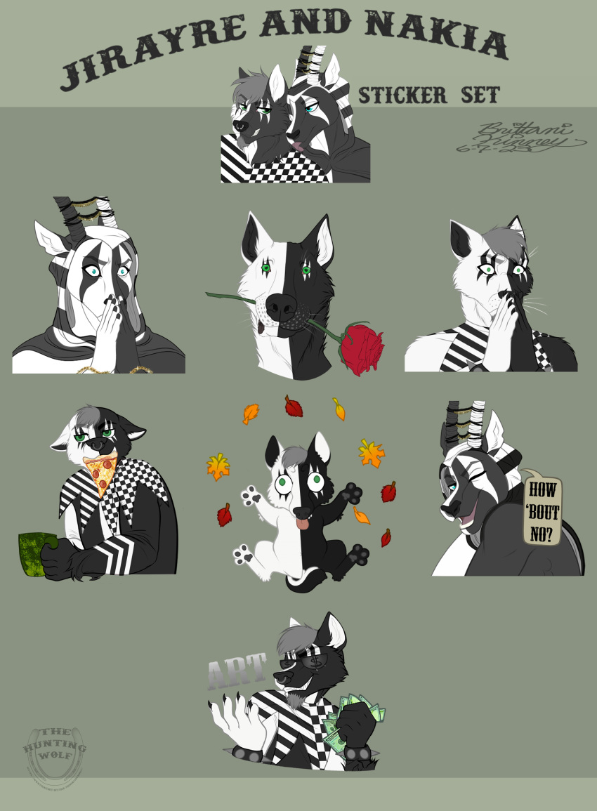 antelope anthro bovid canid canine canis deity doll domestic_dog egyptian_mythology elkhound ferrari grazing_antelope group hi_res humanoid jester jirayre magic male mammal mephitid middle_eastern_mythology mystic mythology oryx set_(deity) skunk spitz sticker stickers telegram thehuntingwolf