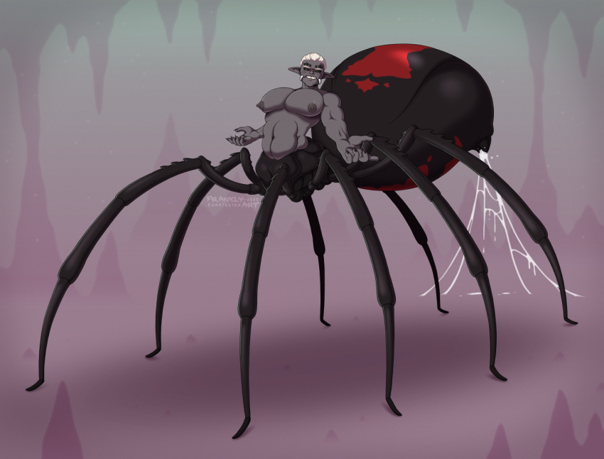 ambiguous_gender andromorph animal_humanoid arachnid arachnid_humanoid arachnid_taur araneomorph arthropod arthropod_humanoid arthropod_taur beckoning belly big_nipples big_pecs black_widow_spider cave claws dark_eyes drider dungeons_and_dragons ejaculation fangs frankly-art gesture hair hasbro humanoid humanoid_taur intersex looking_at_viewer male moobs muscular muscular_male nails navel nipples nude pecs slightly_chubby solo spider spider_humanoid spider_taur spider_web spinnerets squirting_web stalactite stalagmite taur teeth theridiid white_hair widow_spider wizards_of_the_coast