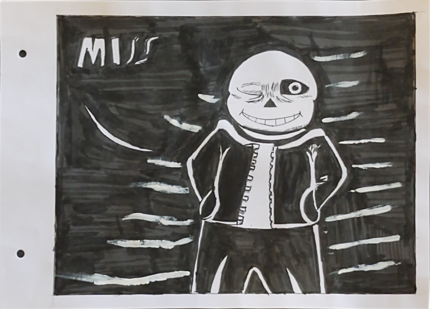 absurd_res anthro hi_res inktober inktober_2023 lobezno_(artist) male sans_(undertale) solo undertale_(series)