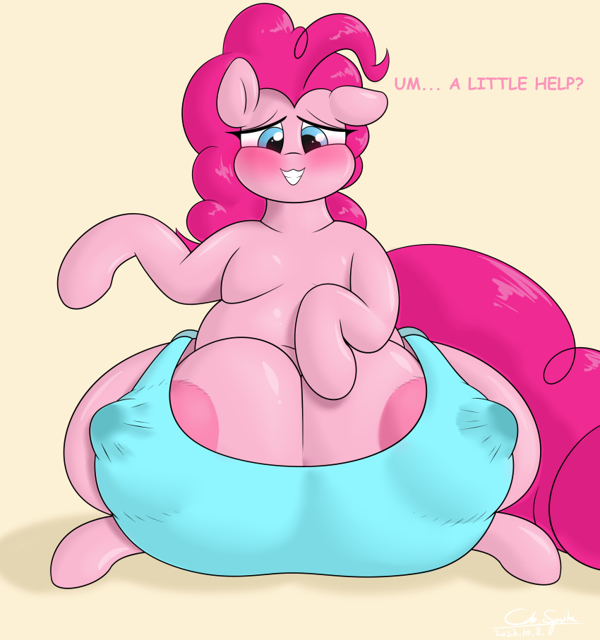 absurd_res areola areola_outline areola_slip big_areola big_nipples big_teats big_udders blushing_profusely bodily_fluids cdrspark clothing crotch_breasts earth_pony equid equine female feral friendship_is_magic hasbro hi_res horse huge_areola huge_nipples huge_teats huge_udders hyper hyper_teats hyper_udders inviting lactating lactating_through_clothing leaking_milk mammal my_little_pony nipple_outline nipples pinkie_pie_(mlp) pony puffy_areola puffy_nipples sheepish_grin sitting solo teat_bra teats wet wet_clothing