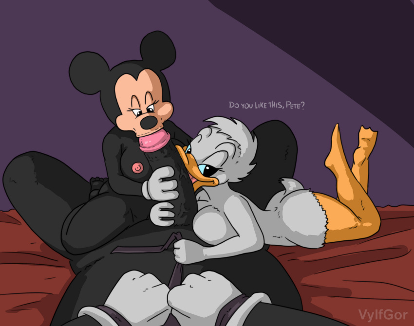 &lt;3 2023 4_fingers anatid anseriform anthro anthro_penetrated avian bdsm bird black_body black_fur black_hair bondage bound breasts butt daisy_duck digital_media_(artwork) disney duck erection fellatio female female_penetrated fingers first_person_view fur genitals group hair hi_res humanoid interspecies lying male male/female male_penetrating male_penetrating_female mammal minnie_mouse mouse multicolored_body murid murine non-mammal_breasts nude on_front open_mouth oral penetration penile penis pete_(disney) rodent sex shadow side_boob size_difference text trio two_tone_body vylfgor white_body