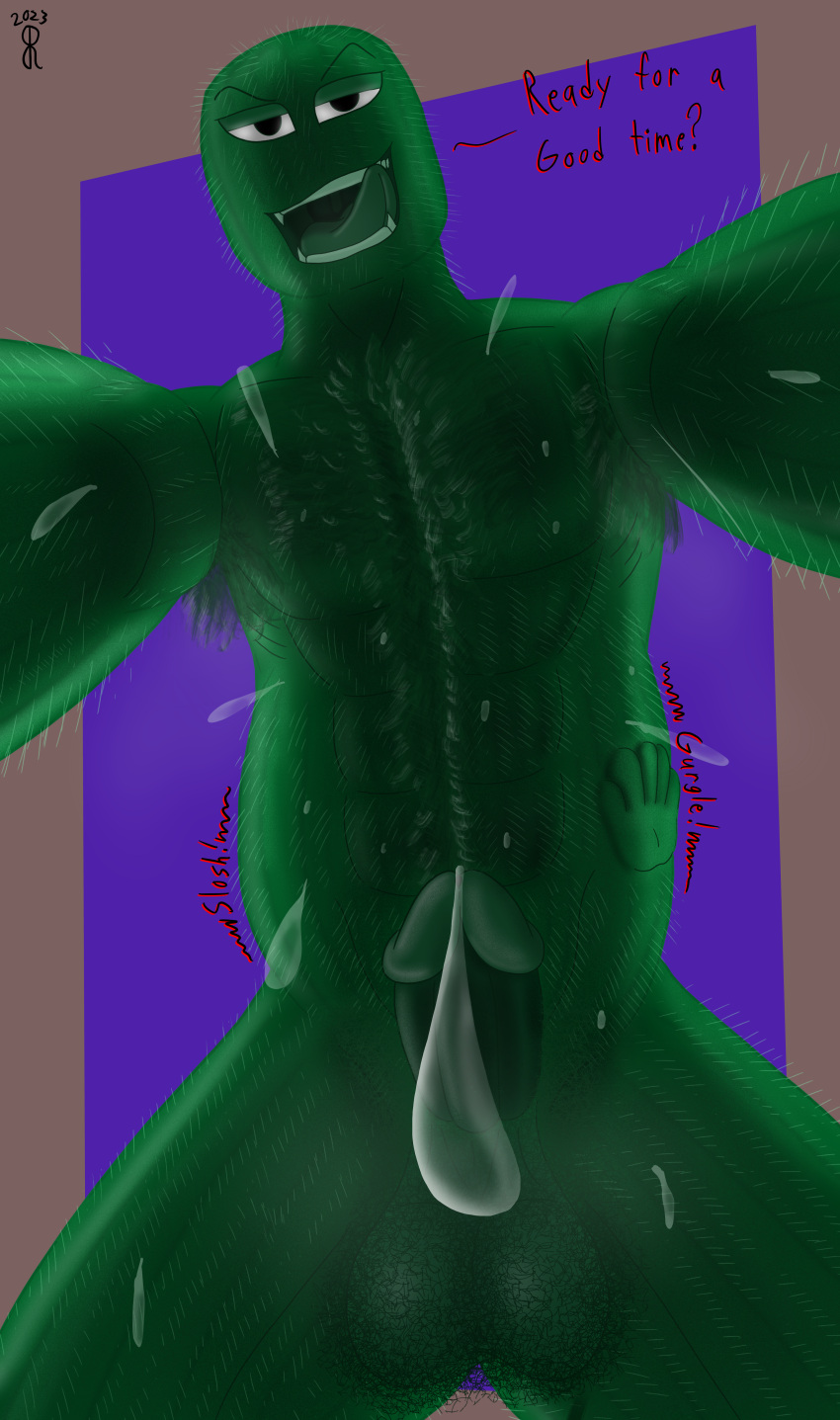 absurd_res armpit_hair bodily_fluids body_hair brazenraven cactus_creature cactus_humanoid chest_hair dripping elemental_creature elemental_humanoid first_person_view flora_fauna genital_fluids hi_res humanoid male musk_clouds musky_armpit musky_balls musky_cock not_furry open_mouth plant plant_humanoid precum precum_drip rumbling_stomach solo spike_(cactus) sweat sweatdrop vore