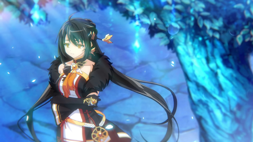 ara_haan black_hair elsword highres long_hair non-web_source official_art very_long_hair